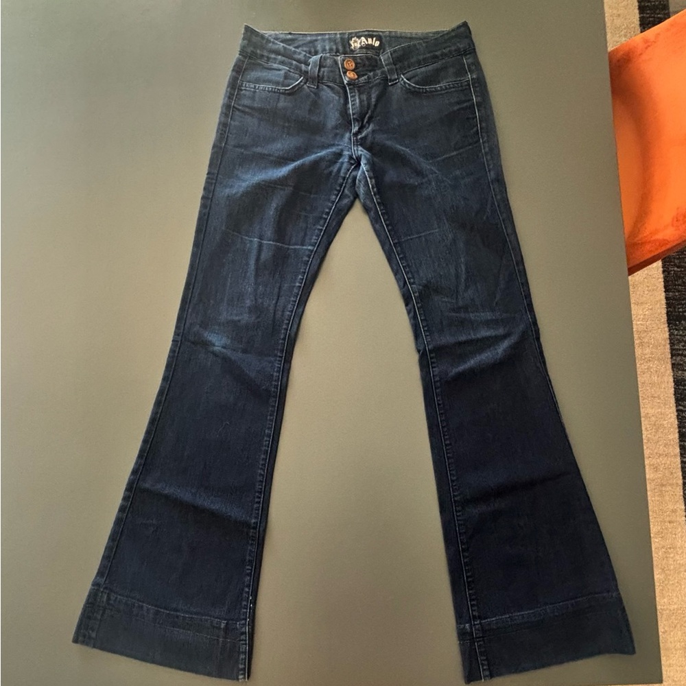 Anlo Deep Indigo Flare Jeans